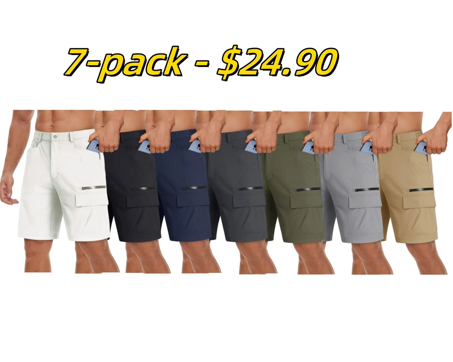 🔥Men's summer cargo shorts casual lightweight quick-drying anti-scratch combat work shorts