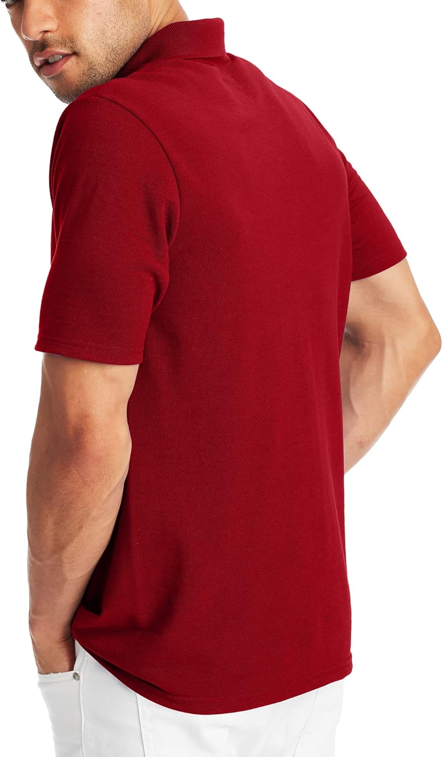 Hanes Men’s X-Temp Short Sleeve Polo Shirt, Midweight Men's Shirt