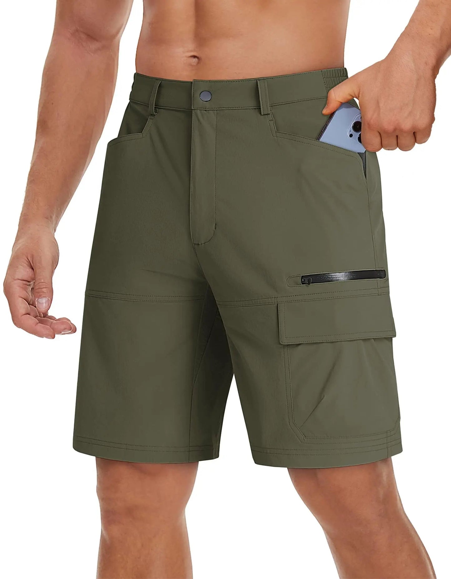 🔥Men's summer cargo shorts casual lightweight quick-drying anti-scratch combat work shorts